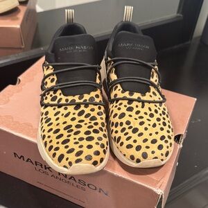 Mark Nason Tan and Black Spotted Sneakers